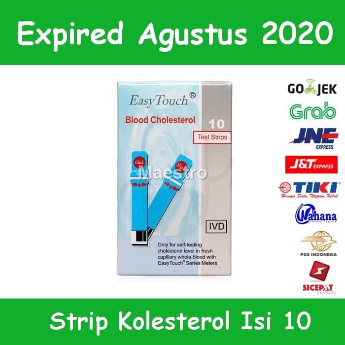 Jual Easy Touch Strip Tes Kolesterol Isi Stik Kolestrol Cholesterol