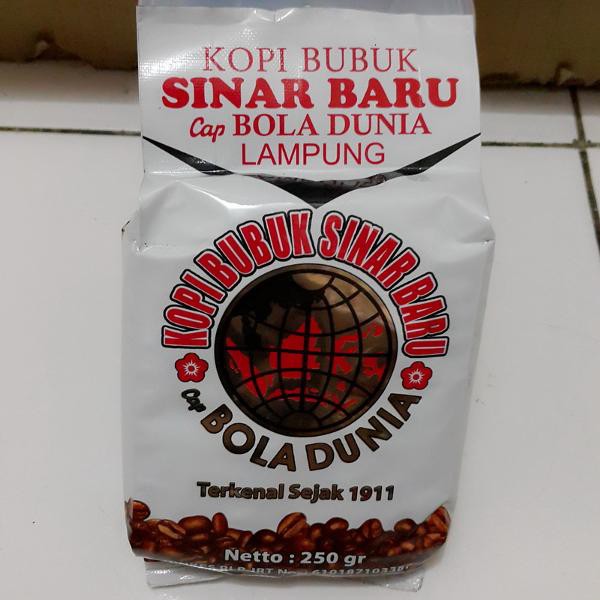 Jual Kopi Bubuk Sinar Baru Cap Bola Dunia Kemasan Baru G Shopee