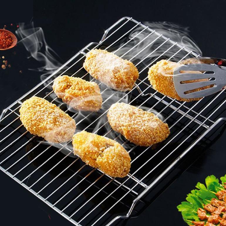 Jual Rak Pendingin Roti Kue Cake Cooling Rack Stainless Steel Tatakan