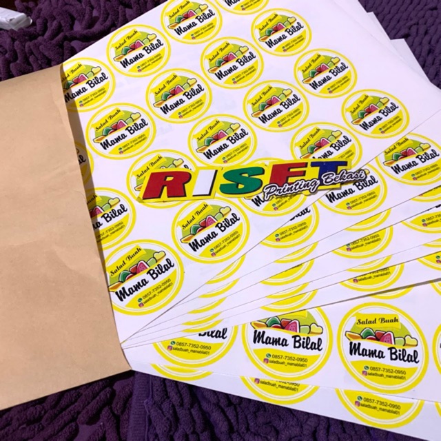 Jual Stiker Label Salad Buah Shopee Indonesia