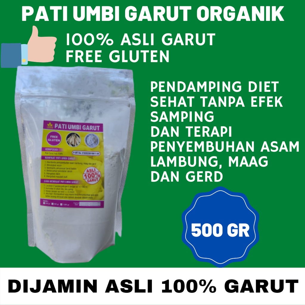 Jual Tepung Pati Umbi Garut Tarigu Sagu Belanda Irut Jlarut Lerut