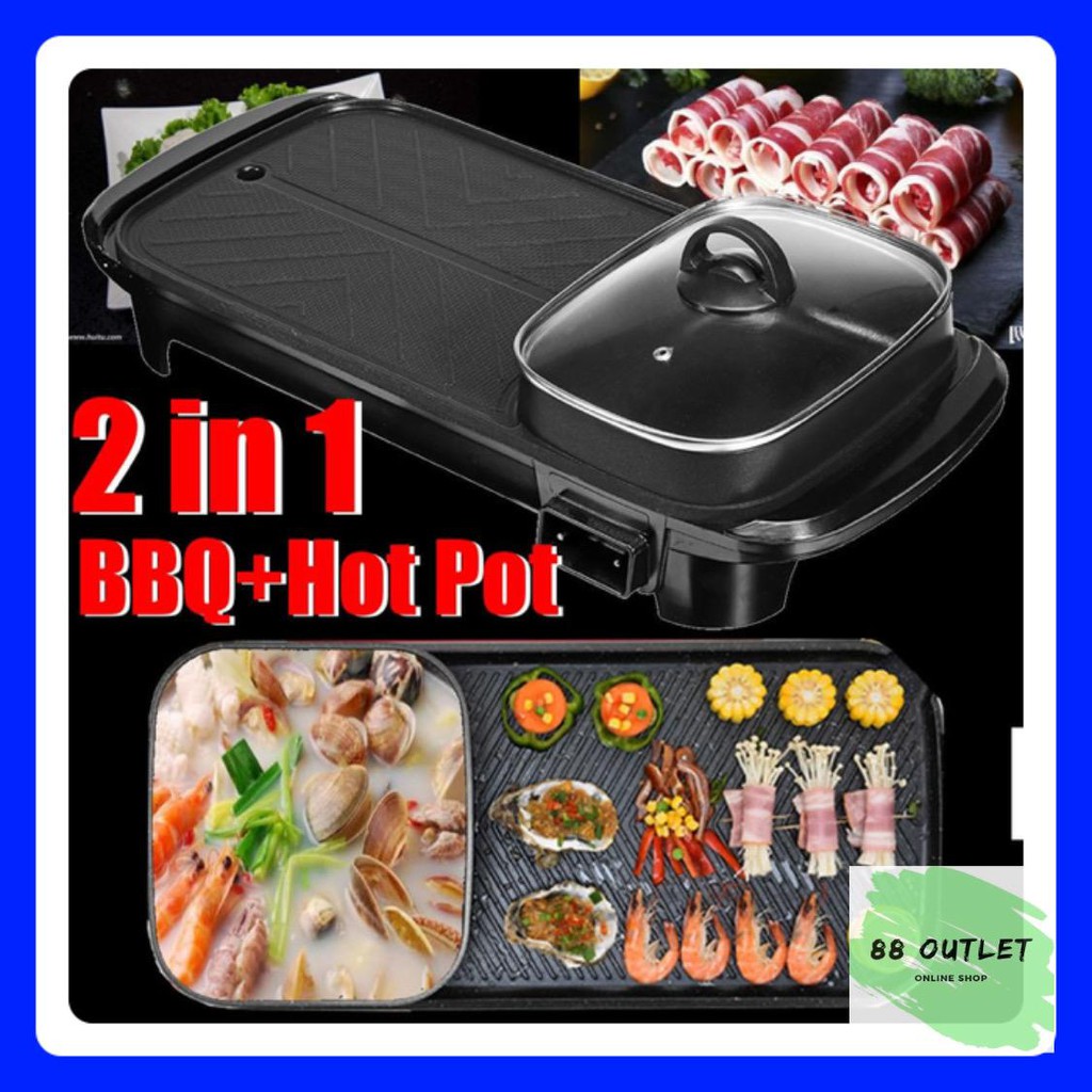 Jual Panci Elektrik Bbq Hot Pot In Fleco Steamboat Grill