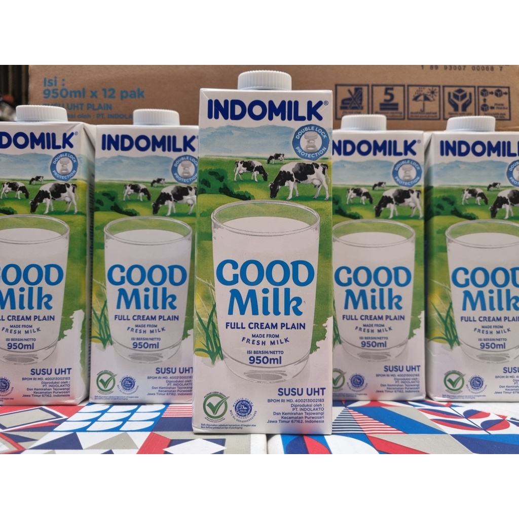 Jual PCS Indomilk Full Cream UHT Good Milk 950ml Shopee Indonesia