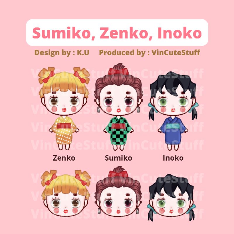 Jual Sumiko Zenko Inoko Keychain Sumiko Zenko Inoko Standee Sumiko