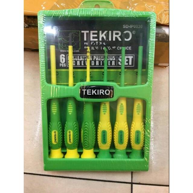 Jual Obeng Listrik Presisi Set Pcs Tekiro Obeng Set Shopee Indonesia