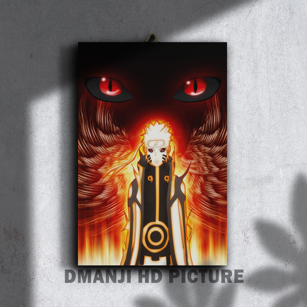 Jual Hiasan Dinding Anime Naruto Kurama Naruto Poster Kayu Anime