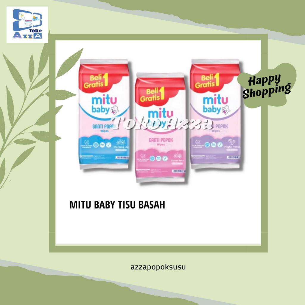 Jual MITU BABY TISU BASAH GANTI POPOK 50 SHEET BELI 1 GRATIS 1 2