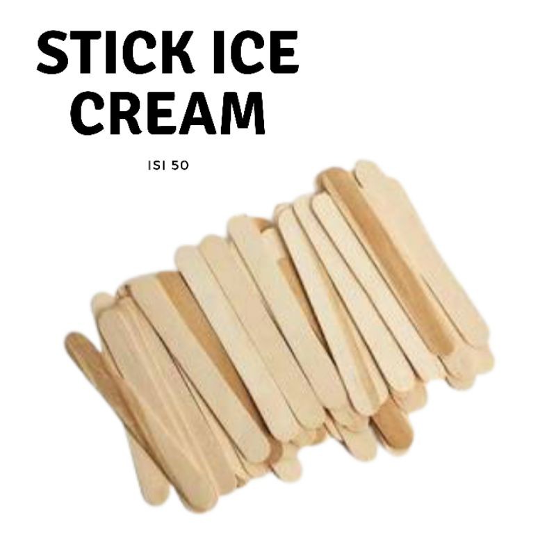 Jual Stick Ice Cream Stik Es Krim Isi Pcs Tusuk Kayu Es Bahan