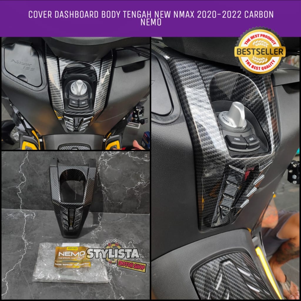 Jual TUTUP BODY TENGAH NEW NMAX 2020 2021 2022 CARBON NEMO TUTUP