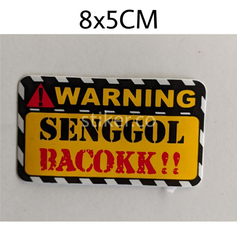 Jual STICKER GRAFTAC WARNING UKURAN 8X5 Shopee Indonesia