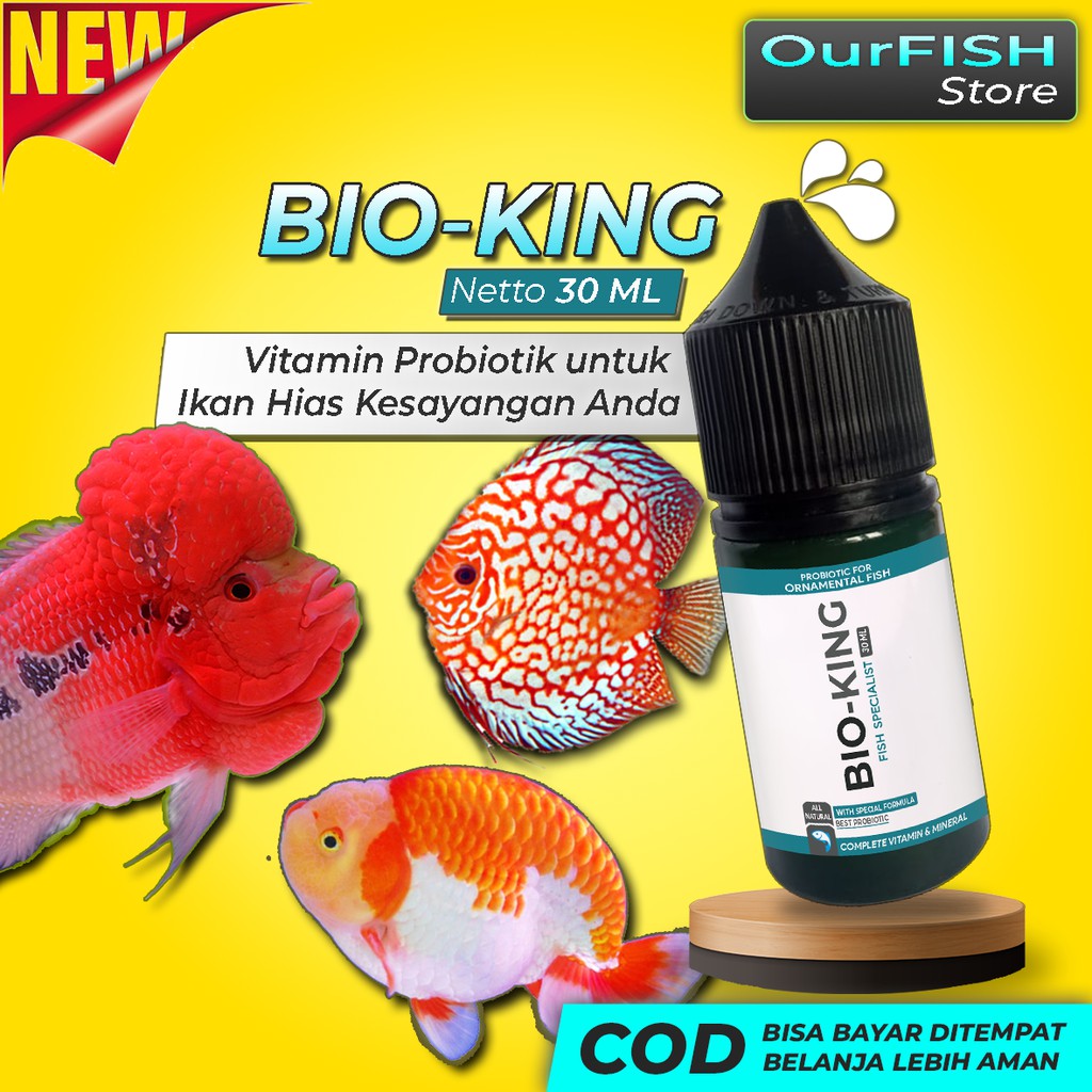 Jual Bio King Vitamin Probiotik Ikan Hias Louhan Discuss Koki Manfish