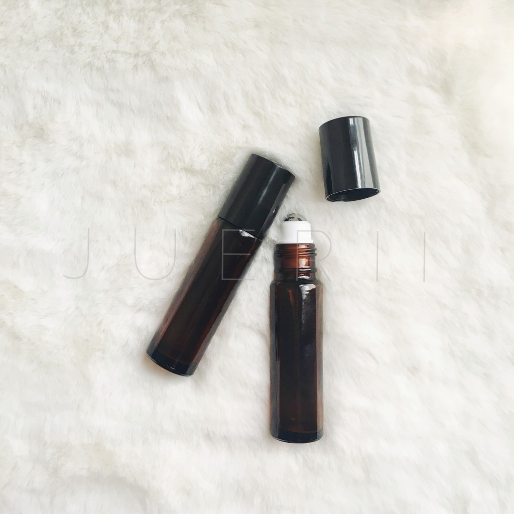 Jual Botol Kaca Roll On 10 Ml Roller TEBAL Amber Coklat Shopee Indonesia