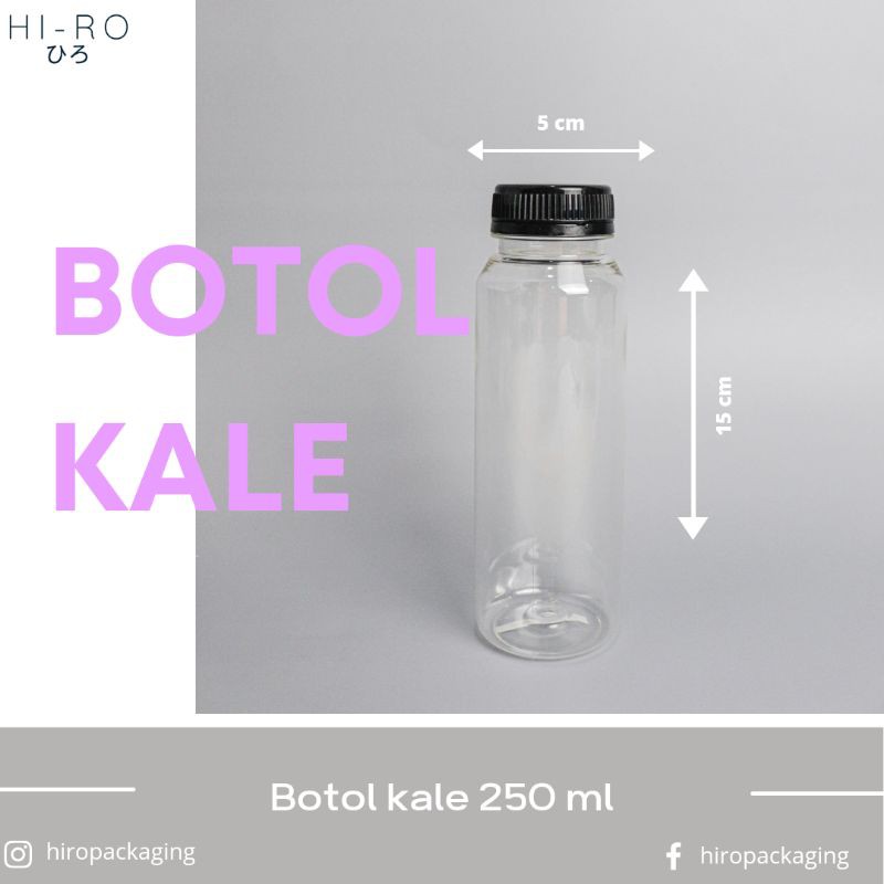 Jual Botol Kale Plastik 250 Ml Botol Plastik Kale Botol Kopi