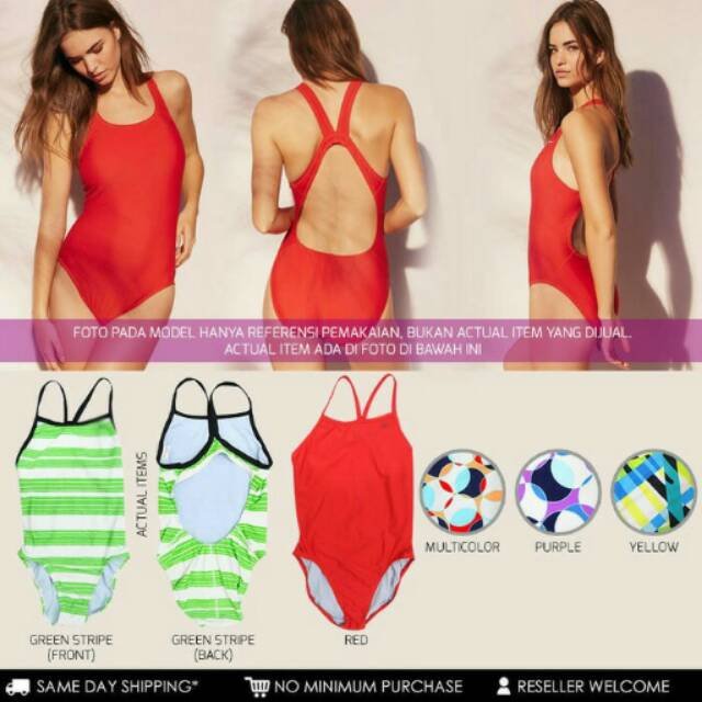 Jual Baju Renang Bikini Pantai One Piece Shopee Indonesia