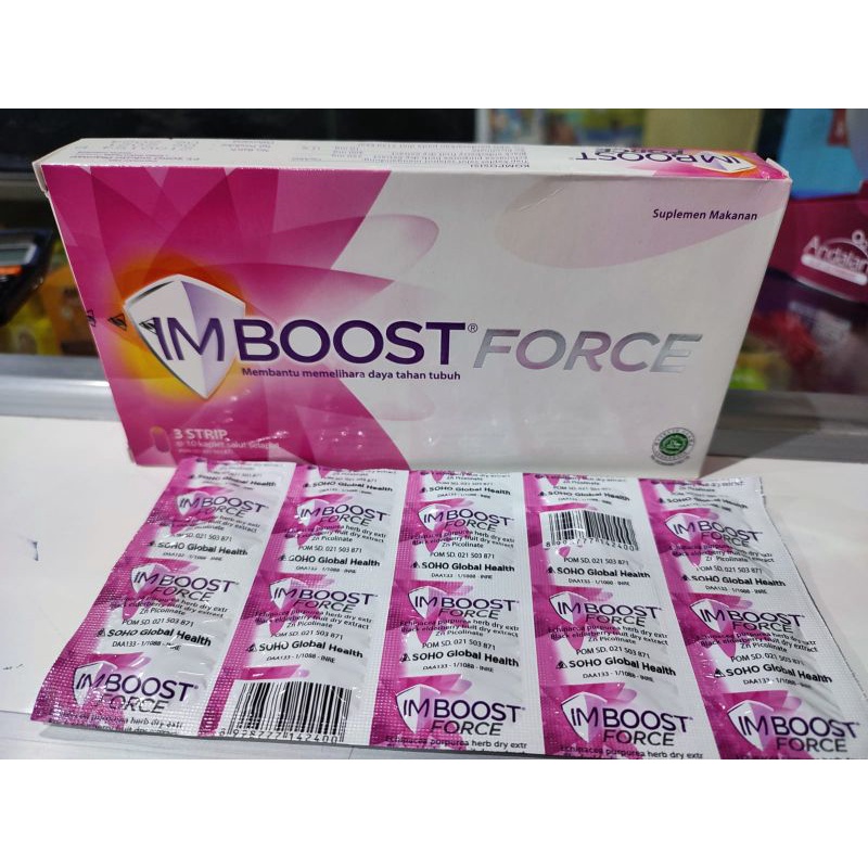 Jual Imboost Dewasa Dan Force Strip Kaplet Suplemen Daya Tahan