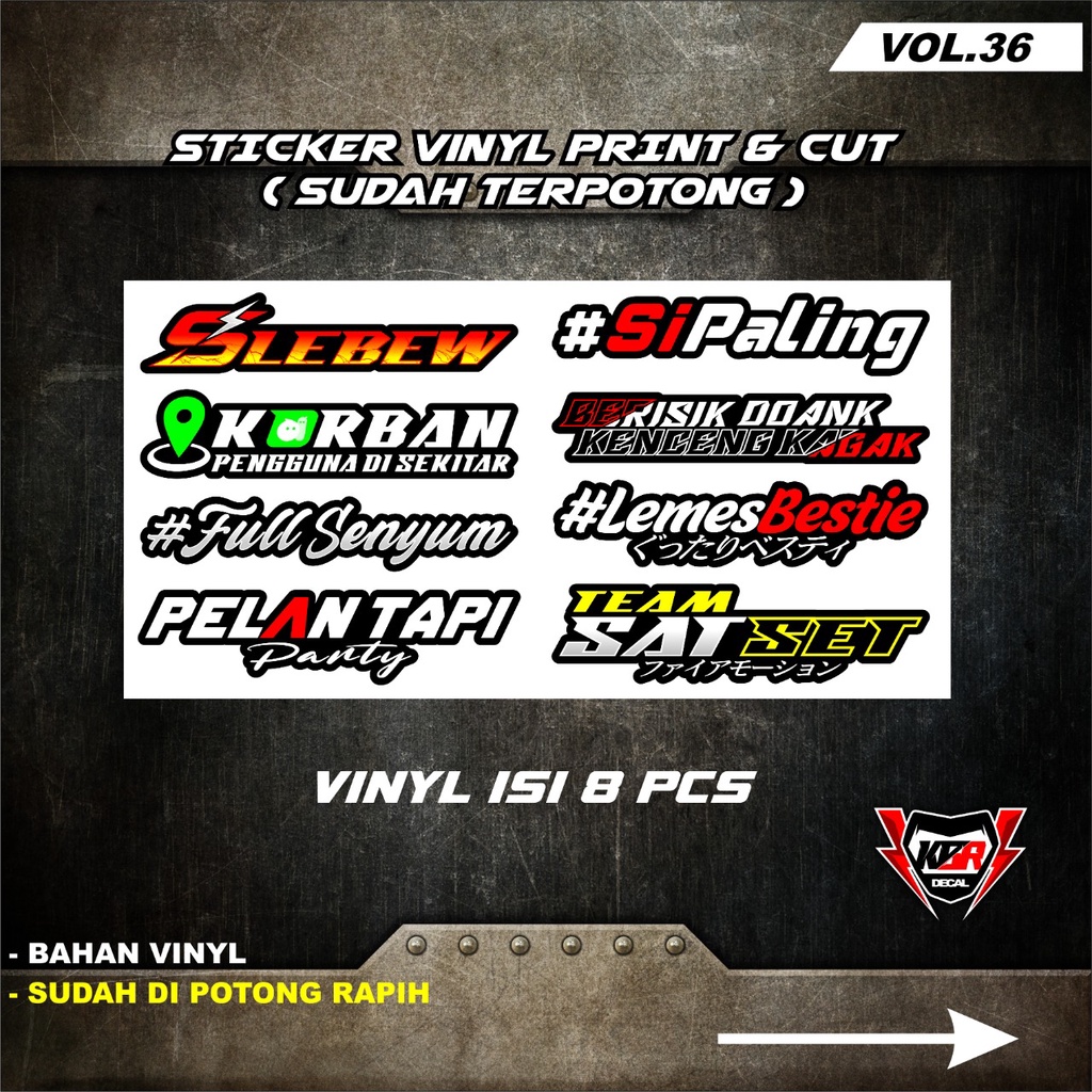 Jual Stiker Racing Pack Isi Stiker Sponsor Stiker Helm