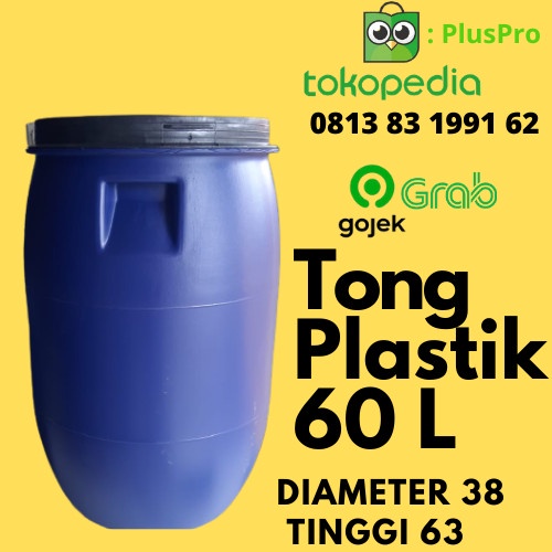 Jual Tong Plastik 120 L Liter Tong Biru Tong Sampah Baru Tong