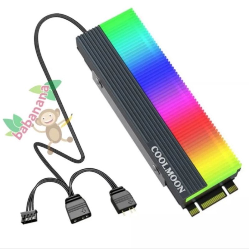 Jual Coolmoon CM M2A Rgb Heatsink M 2 Nvme Sata Argb 3 Pin Rgb 2280