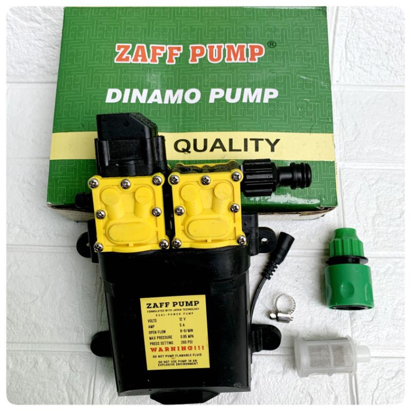 Jual Dinamo Pompa Air Dc V Double Pump Steam Alat Cuci Motor Shopee