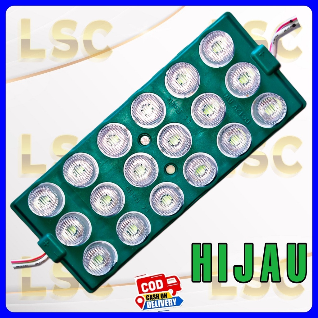 Jual Lampu LED 18 Mata 3x6 JUMBO 12v 24v Variasi Lampu Mobil Dan