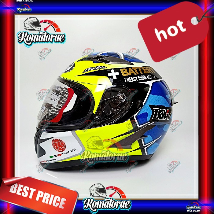 Jual HELM KYT VENDETTA 2 SE ALEIX ESPARGARO 41 BLUE DOUBLE VISOR FULL