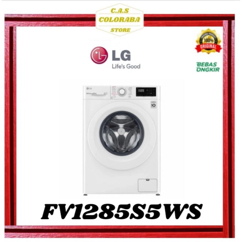 Jual MESIN CUCI LG FV1285S5WS MESIN CUCI FRONT LOADING 8 5 KG INVERTER