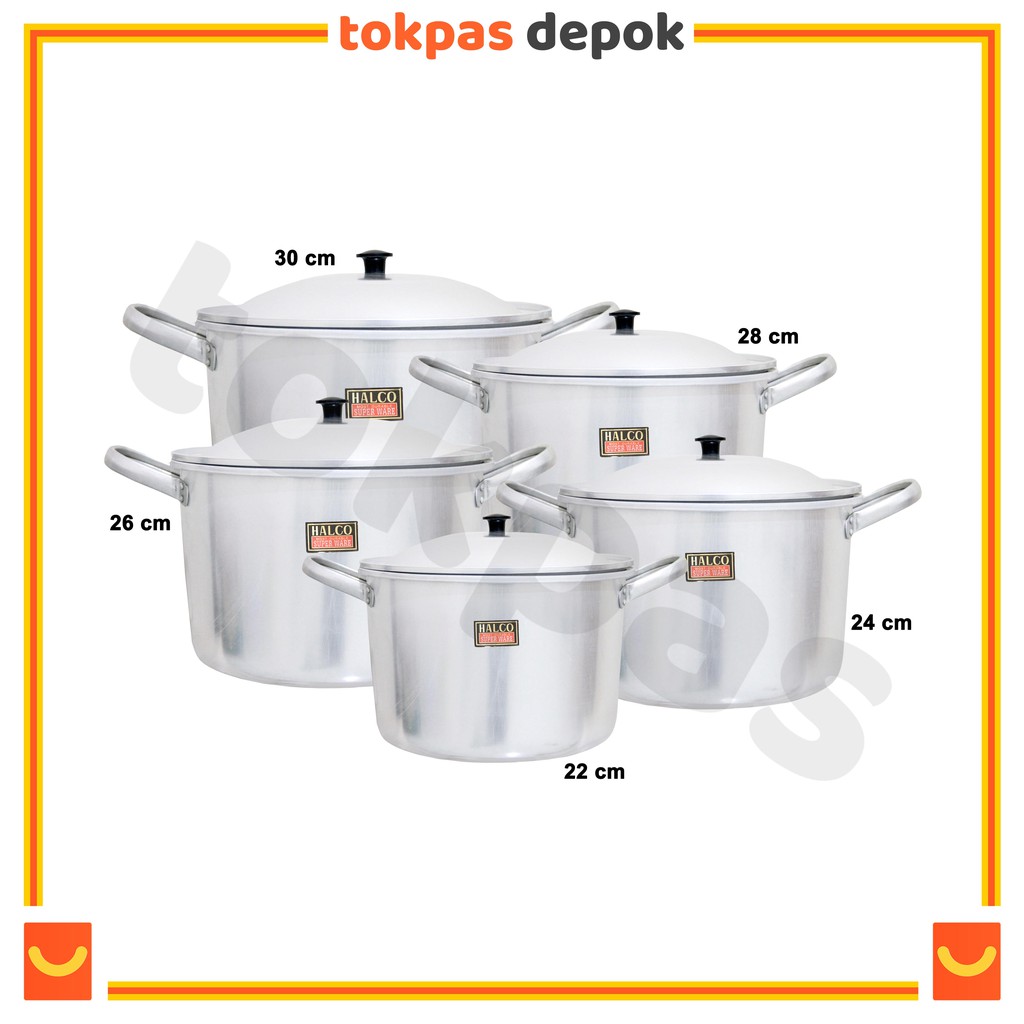 Jual Panci Set Aluminium Tinggi Cm Halco Panci Sayur