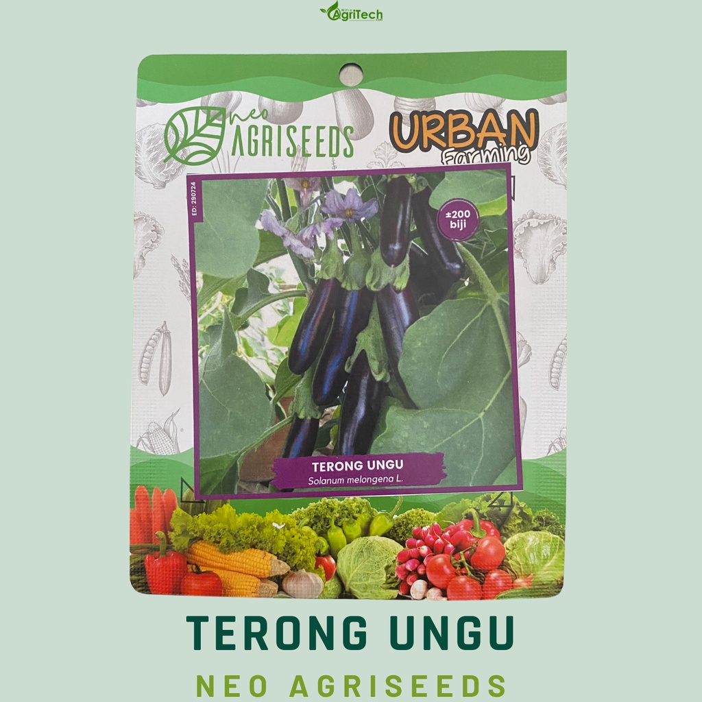 Jual Benih Bibit Terong Ungu Unggul Isi Biji Neo Agri Seeds Purple