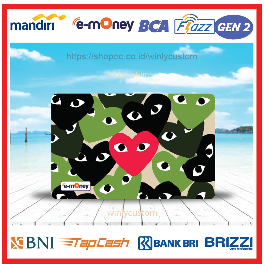 Jual KARTU E MONEY ETOLL ANIME COMME DES GARCONS EMONEY MANDIRI FLAZZ