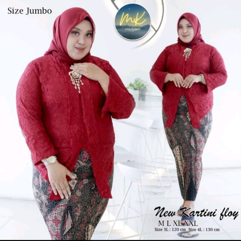 Jual Kebaya Jumbo Brukat Floy Set Kebaya Jumbo Brukat Ld Kebaya