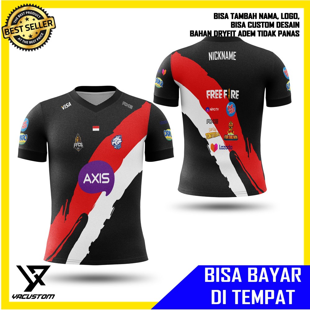 Jual Kaos Jersey Evos Esport Ffcs Free Fire Baju Gaming Custom Full