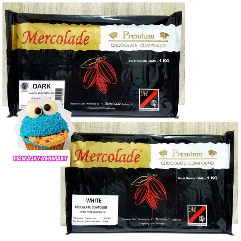 Jual MERCOLADE CHOCOLATE COMPOUND 1KG Cokelat Batang Coklat Blok