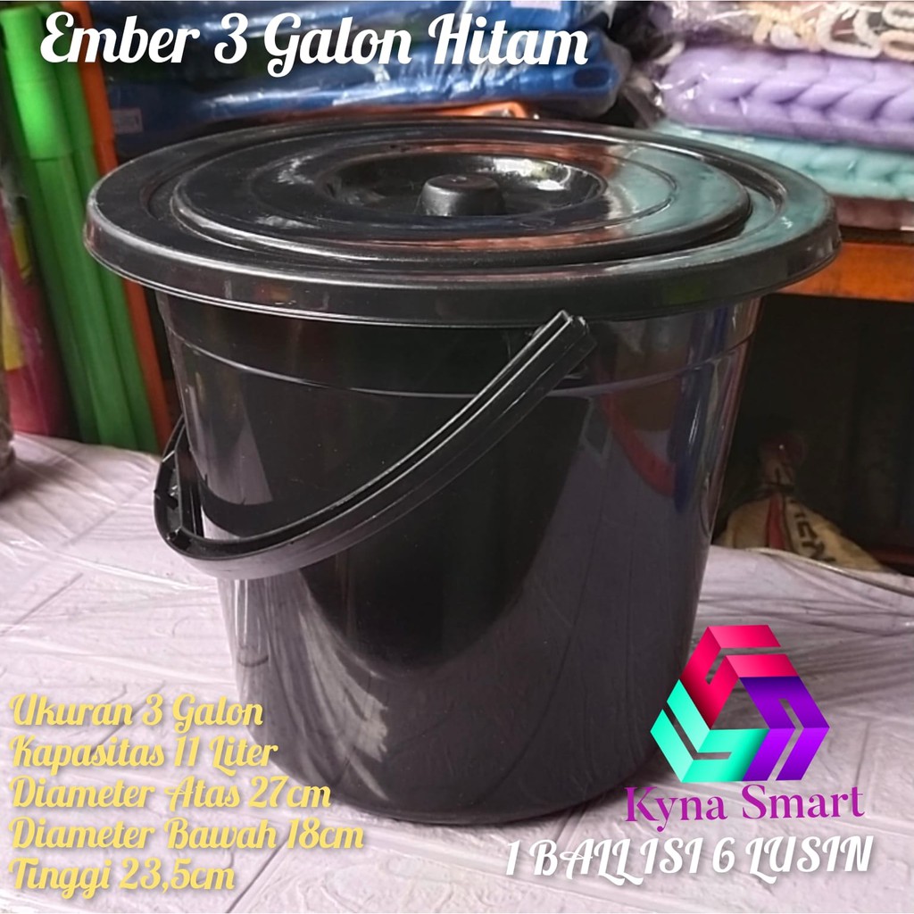 Jual Ember Timba Hitam Galon Tutup Slametan Tas Syukuran Air