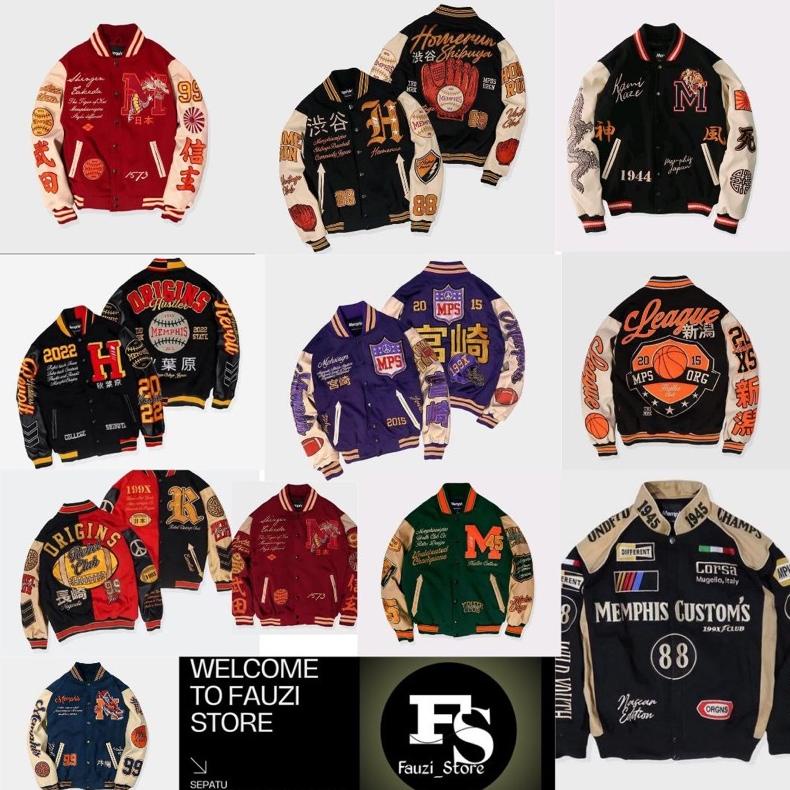 Jual Jacket Varsity Memphis Kizoku Revolt Yokosuka Undefeated