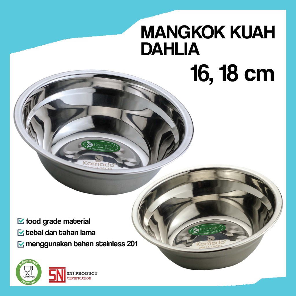 Jual Mangkok Komodo Kuah Stainless Dahlia Ukuran Cm Mangkuk