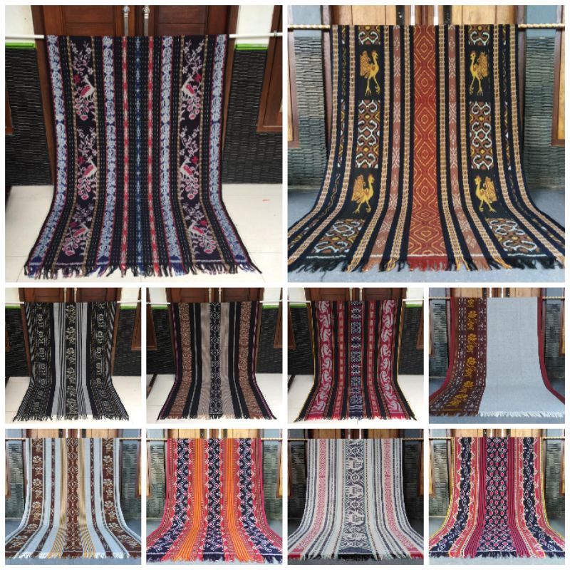 Jual KAIN TENUN ETNIK 20 MOTIF SUMBA LOMBOK NTT TORAJA FLORES DAYAK