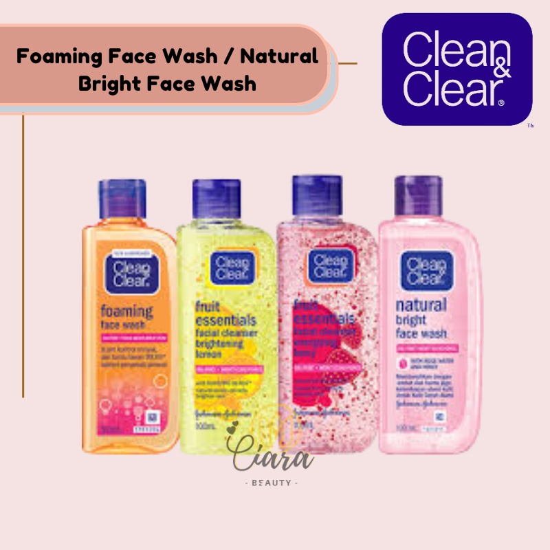 Jual Clean And Clear Foaming Face Wash Natural Bright Face Wash