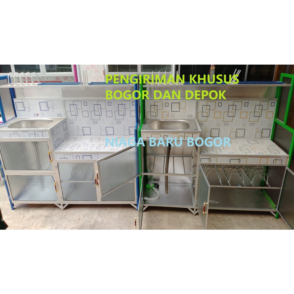 Jual RAK CUCI PIRING WASTAFEL PLUS RAK KOMPOR SERBAGUNA KHUSUS BOGOR