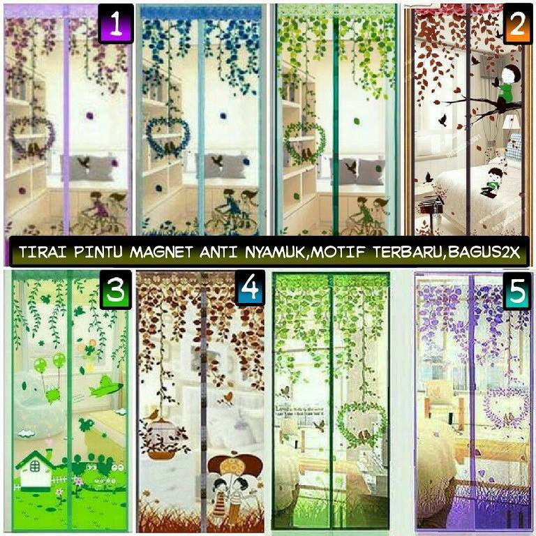 Jual Tirai Magnet Pintu Anti Nyamuk 210x90 Cm Shopee Indonesia