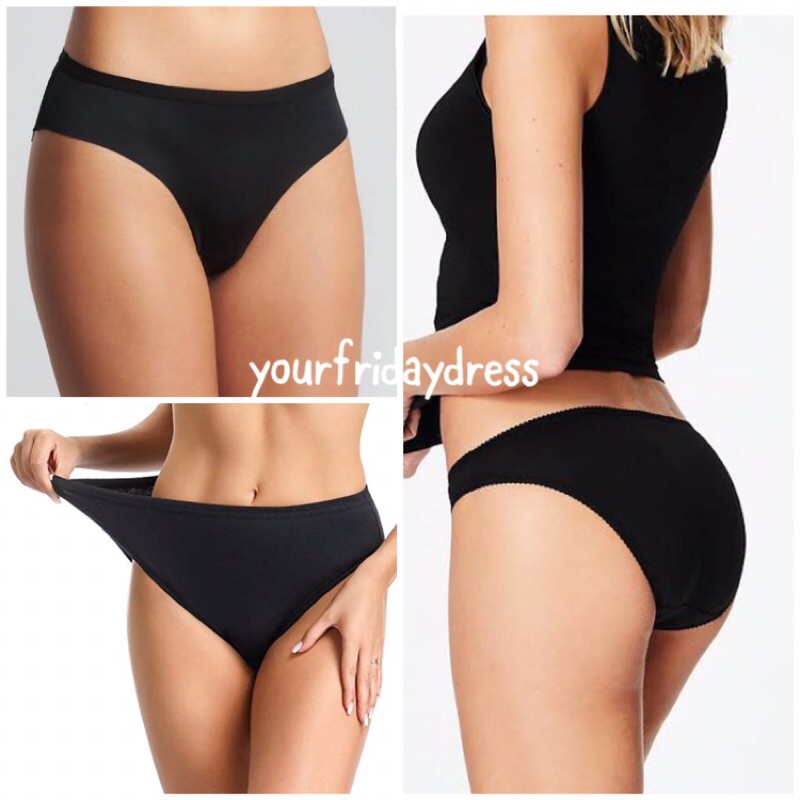 Jual Basic Branded Bikini Panty Black White Nude Underwear Everyday