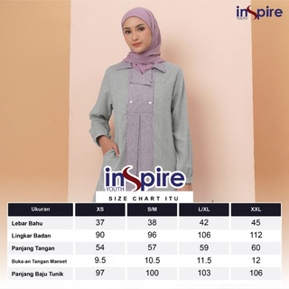 Jual ATASAN INSPIRE YOUTH ITU 065 BLOUSE TUNIK KEMEJA YOUTH INSPIRE