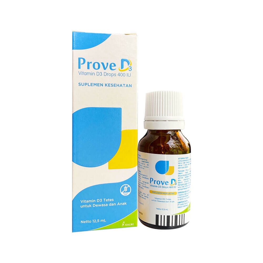 Jual Prove D3 Drop Vitamin D3 400 IU Tetes 12 5 Ml Untuk Dewasa Dan