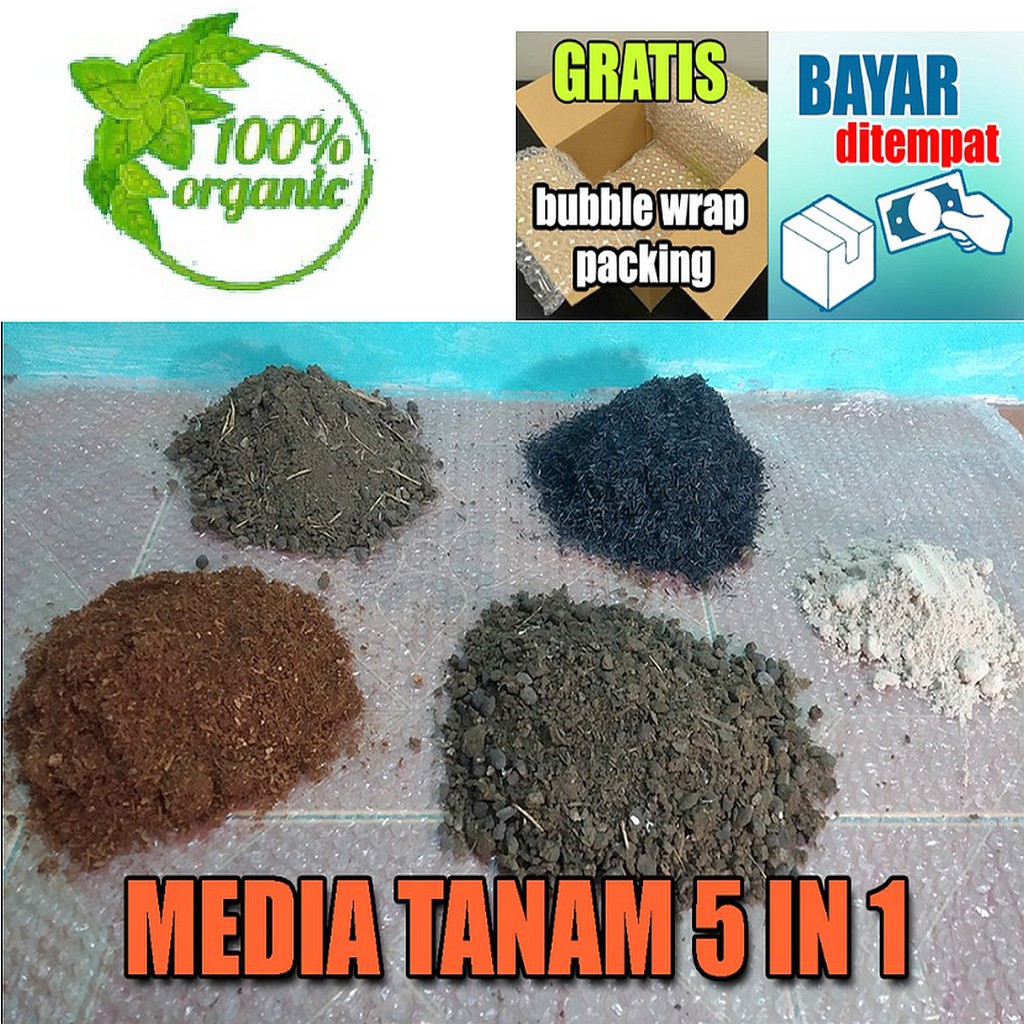 Jual Media Tanam Organik Asli Tanah Pupuk Organik Sekam Bakar Shopee