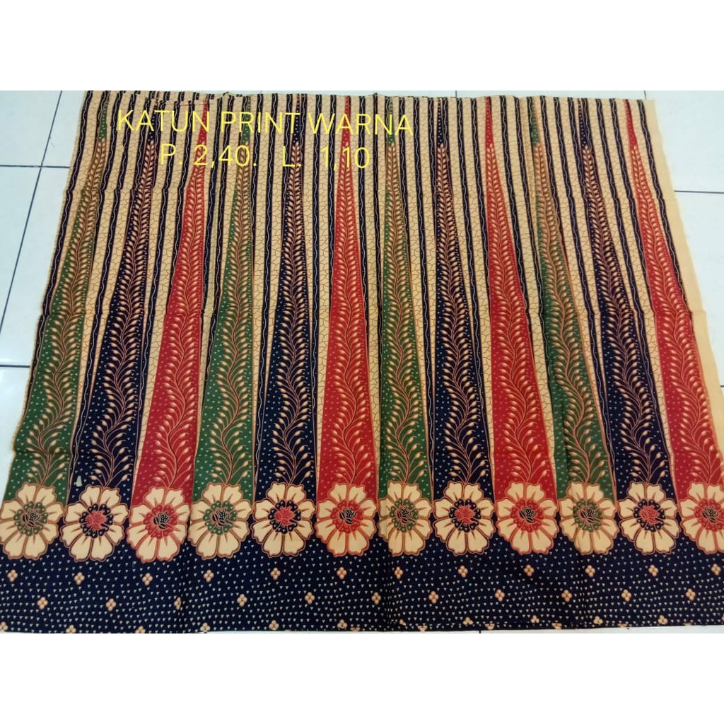 Jual KAIN BATIK KATUN PRINT WARNA HALUS Shopee Indonesia