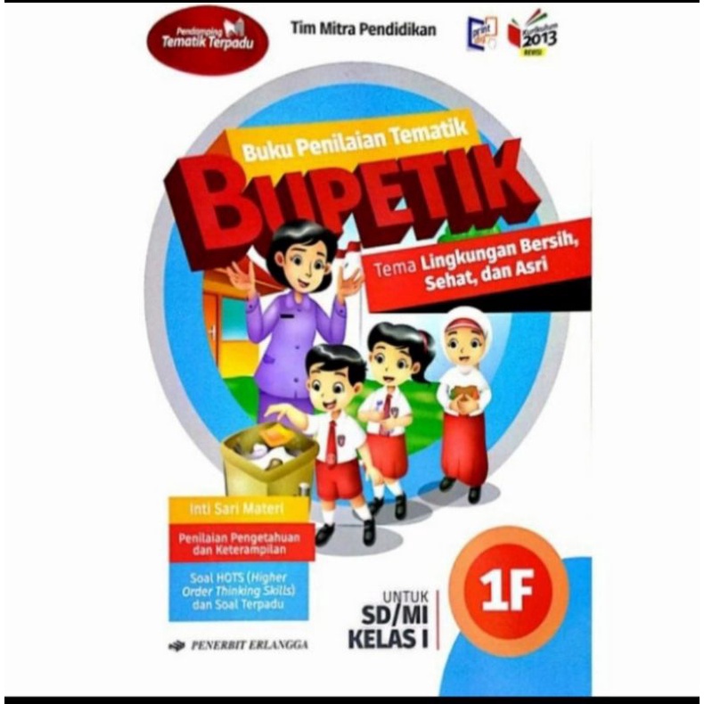 Jual BUKU PENILAIAN TEMATIK BUPETIK JILID 1F KELAS 1 SD MI K13 REVISI