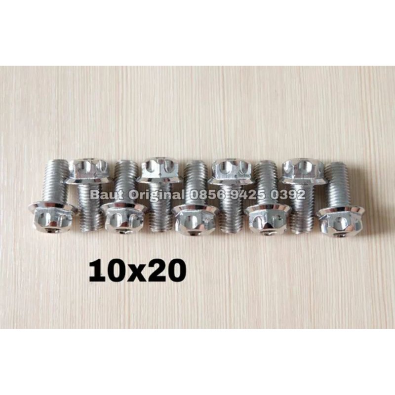 Jual Baut Probolt 10x20 Stainless New Model Drat 14 Panjang 2cm Silver