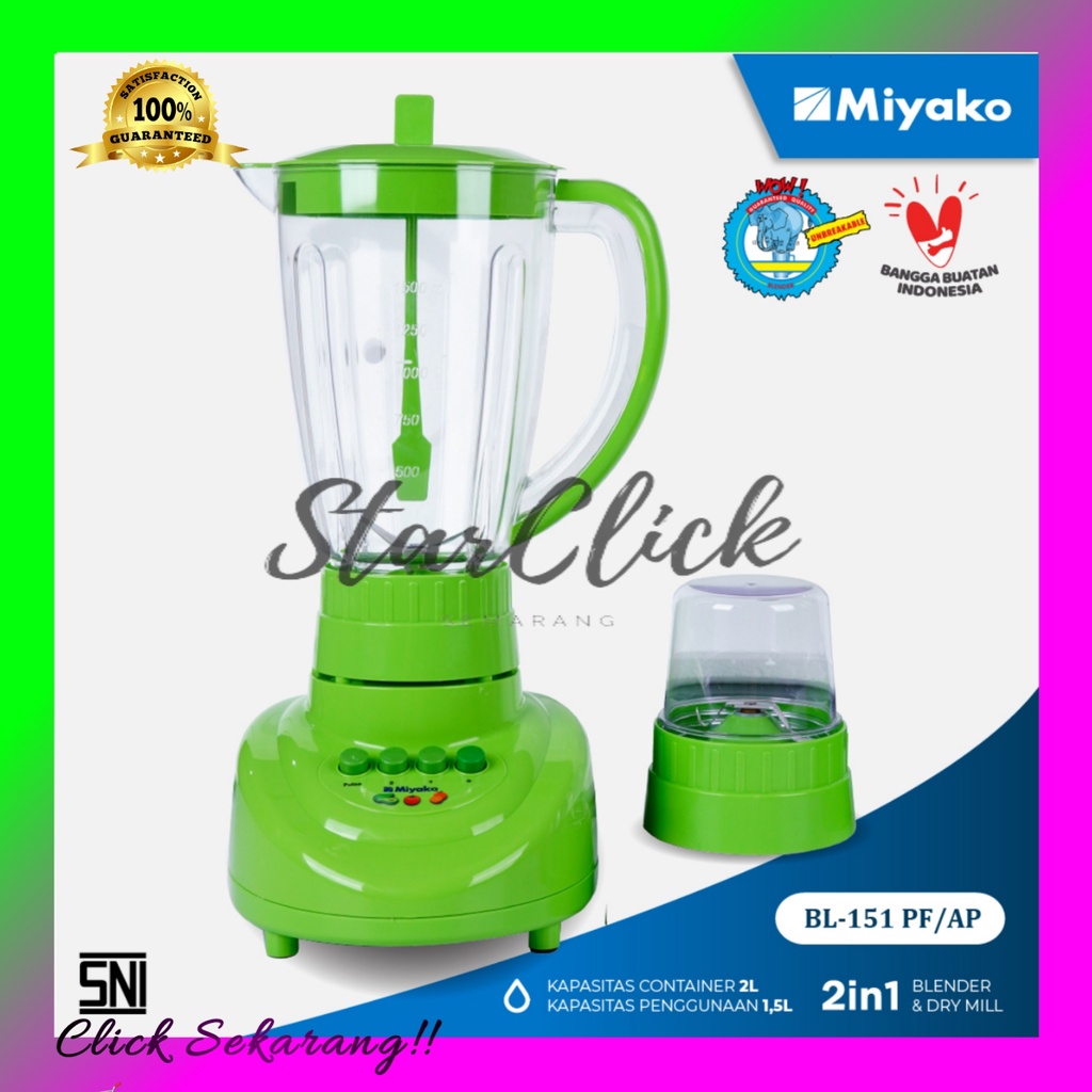 Jual MIYAKO Blender Gelas Plastik BL 151 PF AP BL 151 PF BL151PFAP 1