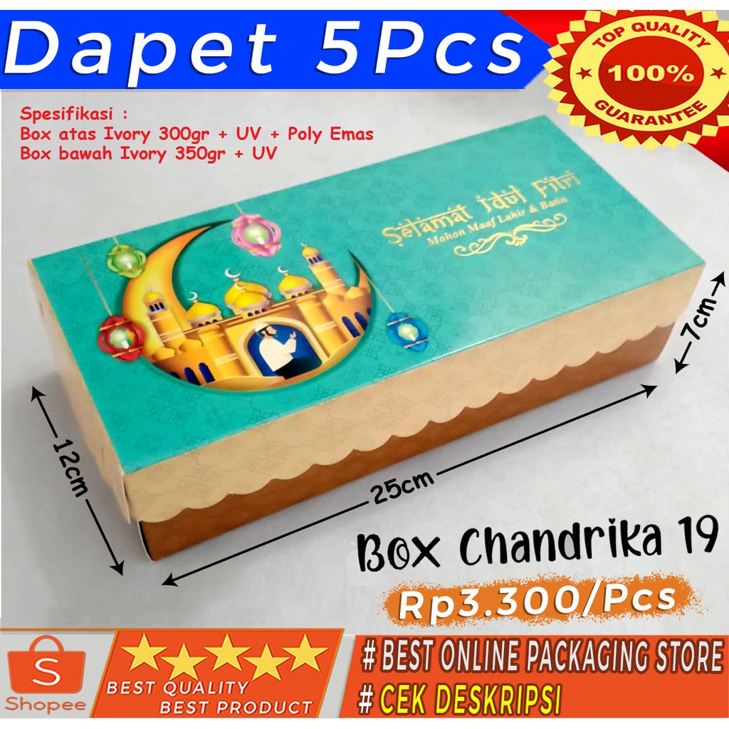 Jual Chandrika 19 Dus Kotak Box Kue Cake Lebaran Idul Fitri Shopee