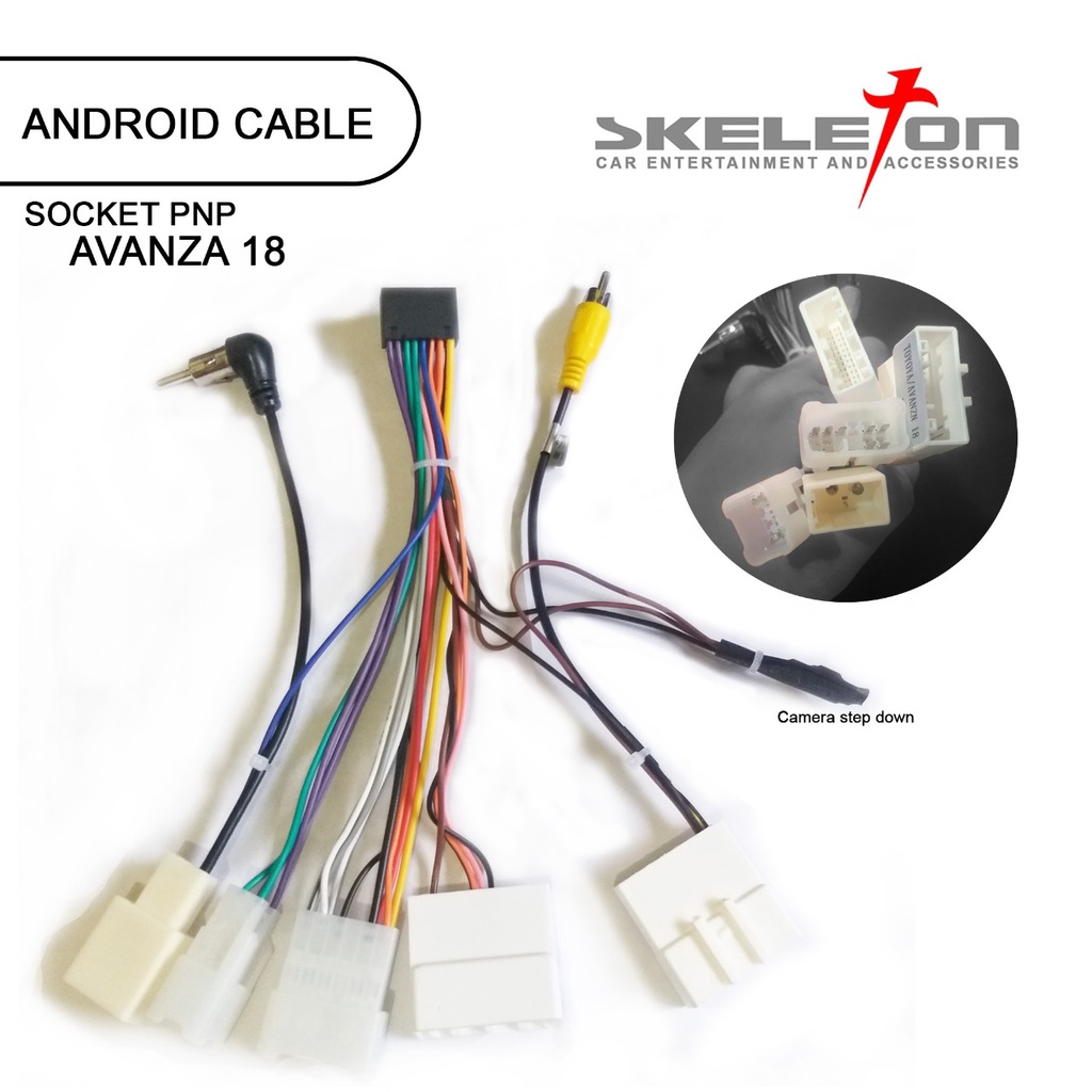 Jual SOKET HEAD UNIT ANDROID SKELETON DAN DHD UNTUK MOBIL TOYOTA