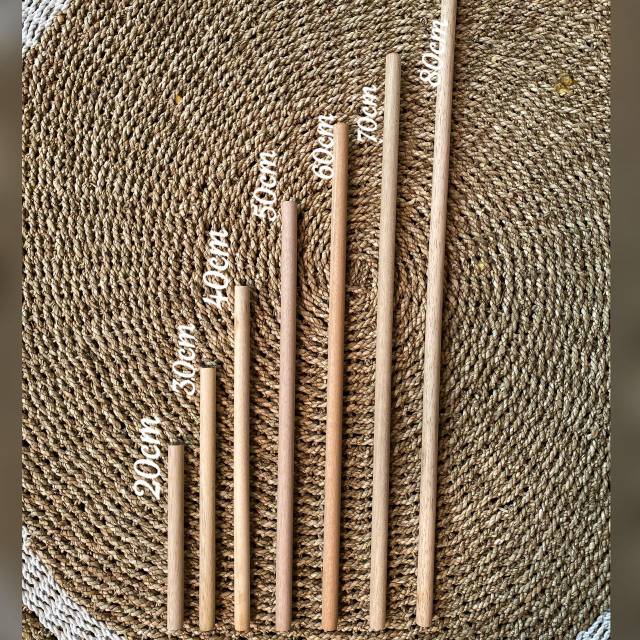 Jual Kayu Ramin Macrame Kayu Dowel Bulat PART 1 Shopee Indonesia